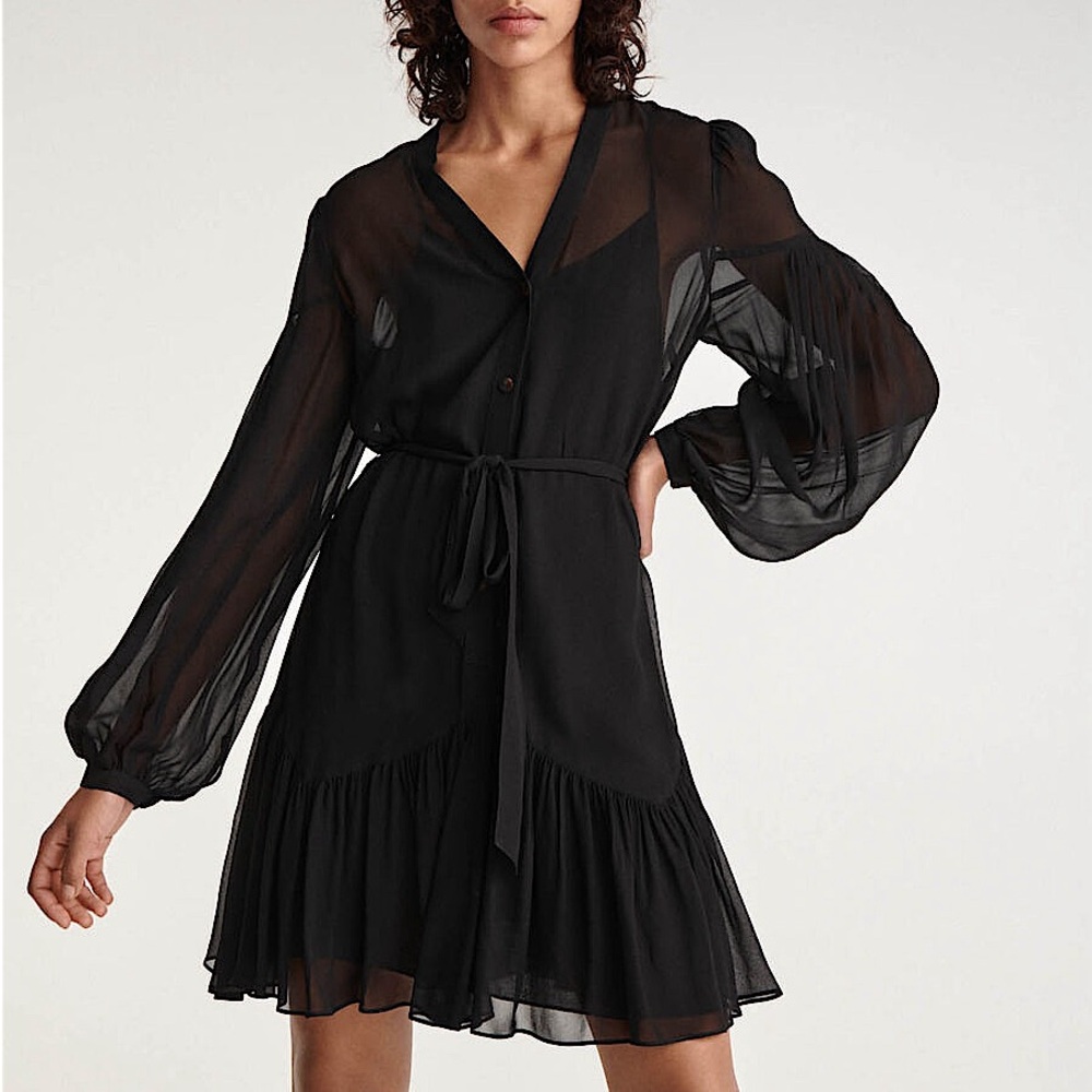 The Kooples V-Neck Short Dress With Belt - NWT!